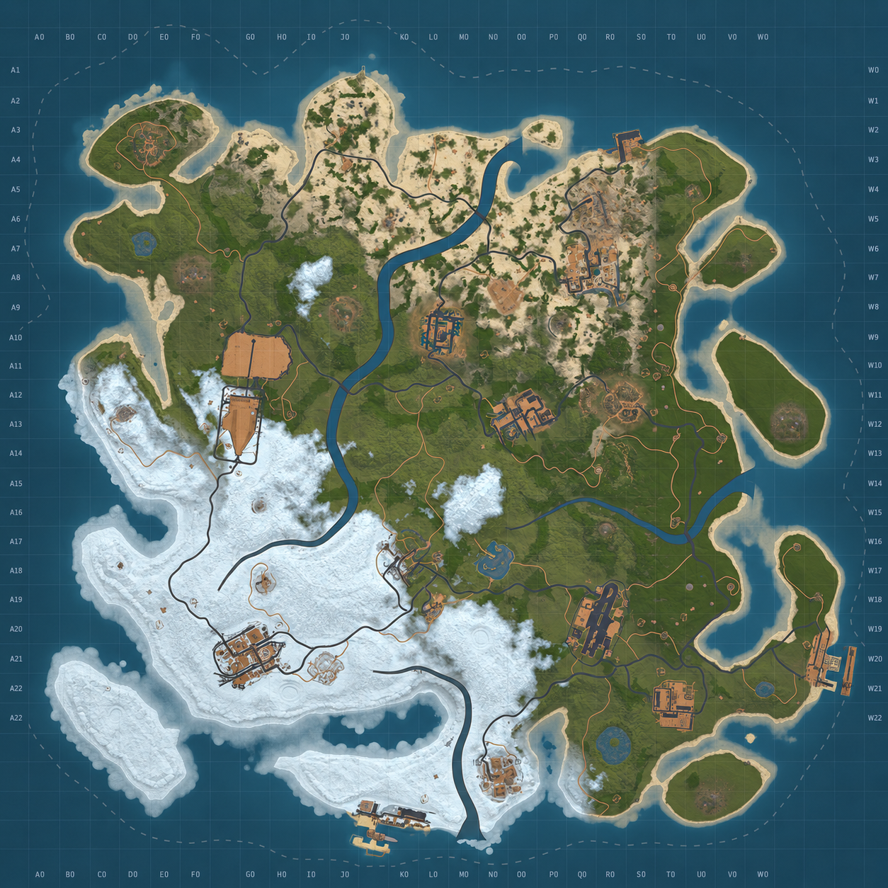 Current Rust map